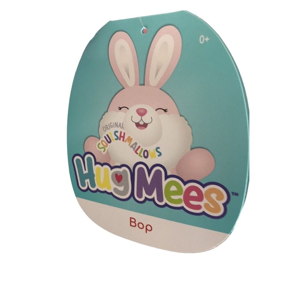 Bop Pink Bunny Easter Squishmallows 12” Plush Stuffed Animal w/Carrot Kellytoy - Picture 5 of 7